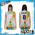 Wholesale Cheap OEM Custom Sublimation Printed Womens Mens Volleyball Jerseys